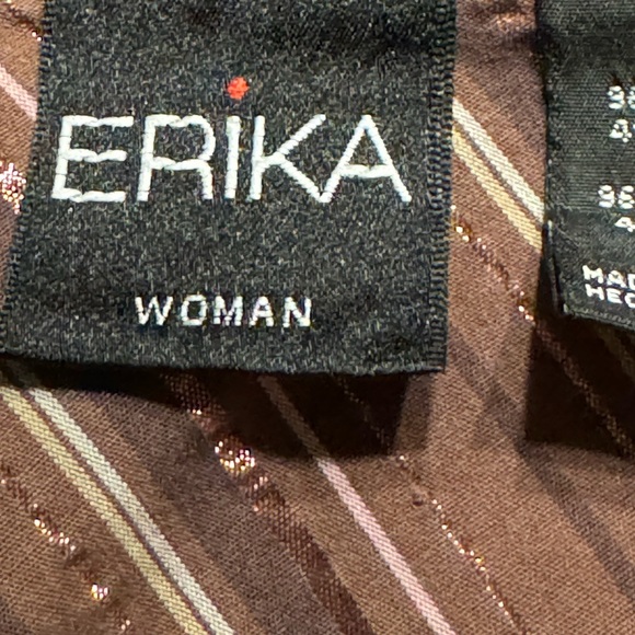 Erika Woman Sz 1X Brown Button Front Skirt VGUC ๐๐ - Picture 7 of 10
